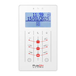Klawiatura PULSON LCD/S biała sensor