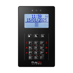Klawiatura PULSON LCD/C czarna przyciski gumkowe